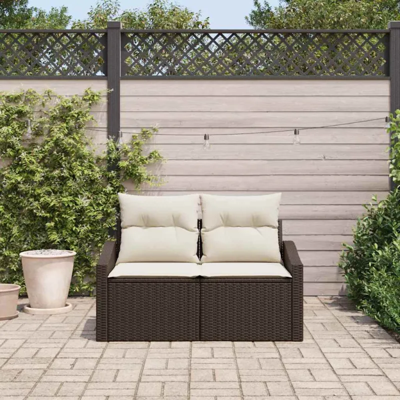 Sodo sofa su pagalve su saugykla 123 x 62 x 69 cm poliratanas