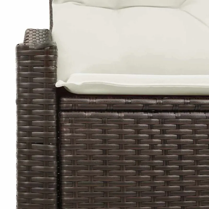 Sodo sofa su pagalve su saugykla 123 x 62 x 69 cm poliratanas