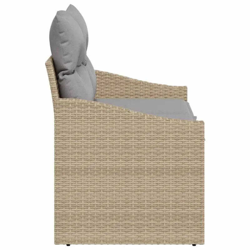 Sodo sofa su pagalve su saugykla 123 x 62 x 69 cm poliratanas