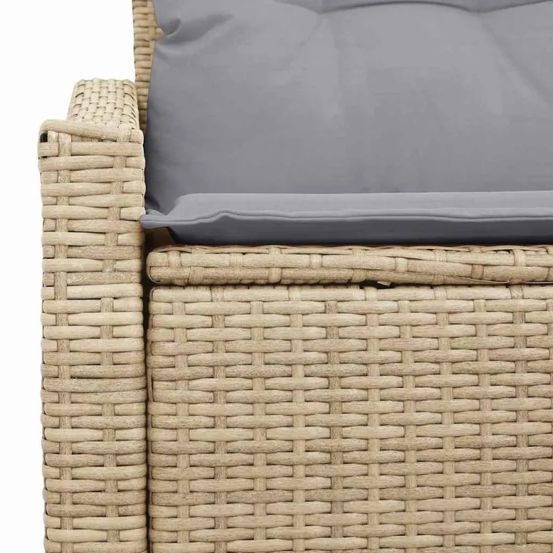 Sodo sofa su pagalve su saugykla 123 x 62 x 69 cm poliratanas