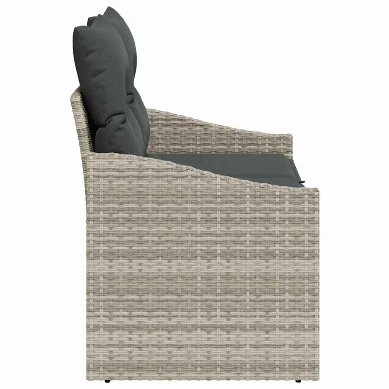 Sodo sofa su pagalve su saugykla 123 x 62 x 69 cm poliratanas