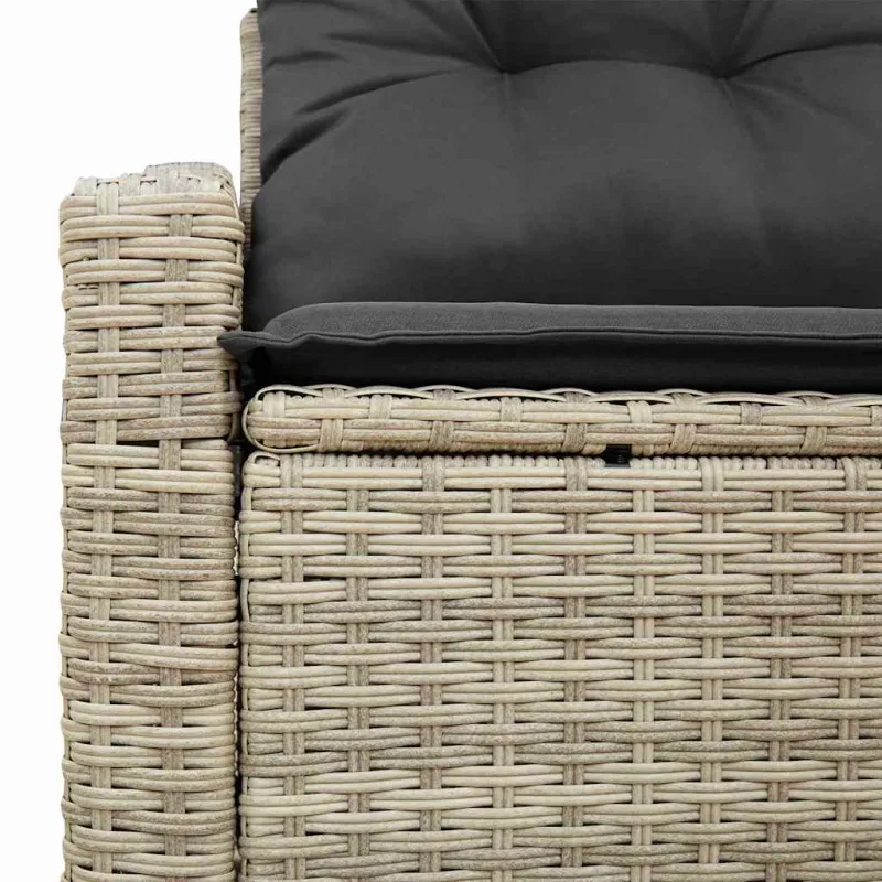 Sodo sofa su pagalve su saugykla 123 x 62 x 69 cm poliratanas
