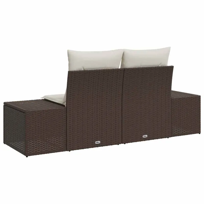 Sodo sofa su pagalve Ruda 184 x 62 x 69 cm poliratanas