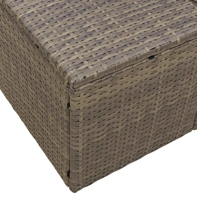 Sodo sofa su pagalve Pilka 184 x 62 x 69 cm poliratanas