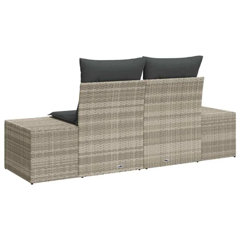 Sodo sofa su pagalve Pilka 184 x 62 x 69 cm poliratanas