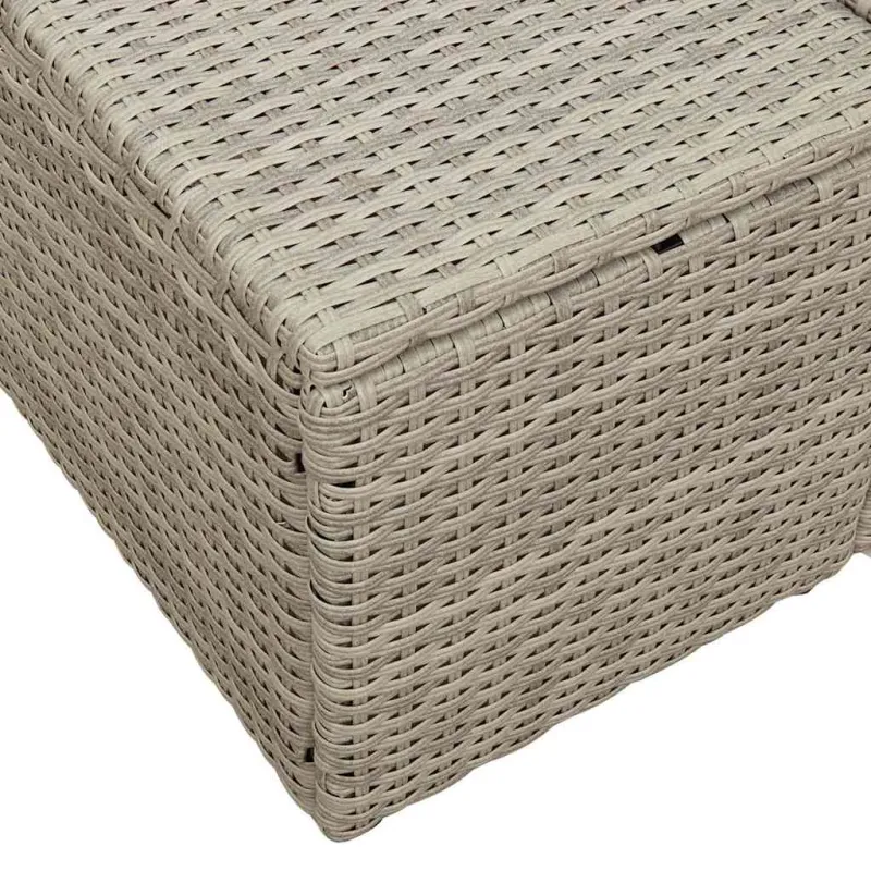 Sodo sofa su pagalve Pilka 184 x 62 x 69 cm poliratanas