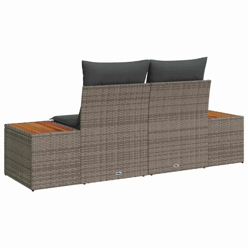 Sodo sofa Pilka 184 x 62 x 85cm poliratanas
