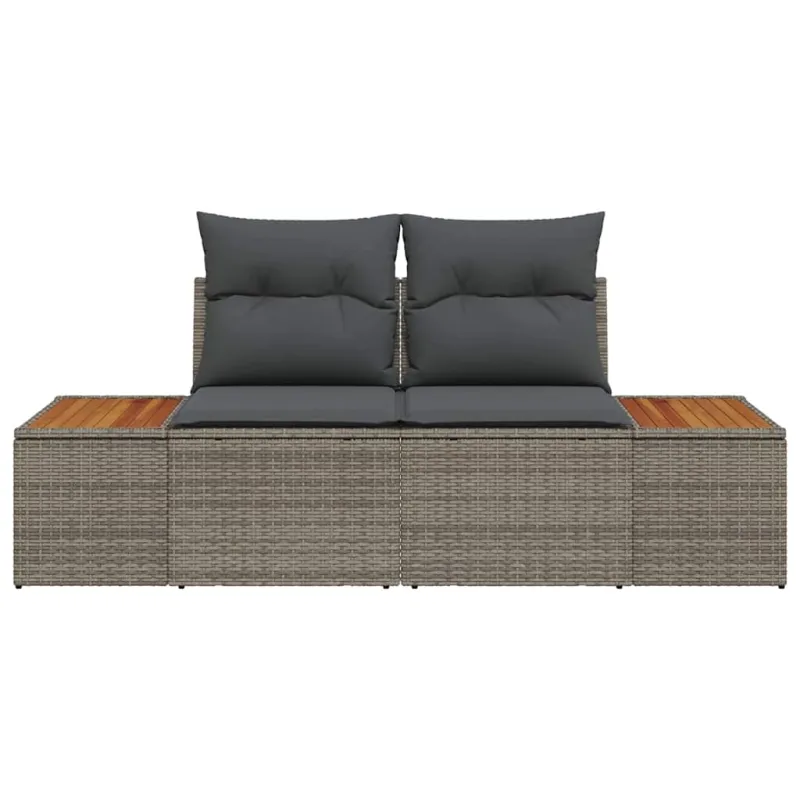 Sodo sofa Pilka 184 x 62 x 85cm poliratanas
