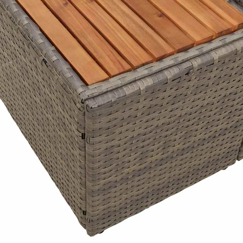 Sodo sofa Pilka 184 x 62 x 85cm poliratanas