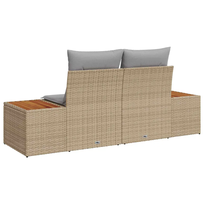 Sodo sofa Smėlio 184 x 62 x 85cm poliratanas