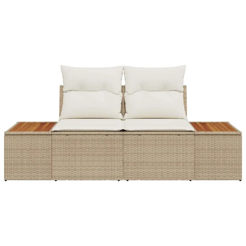 Sodo sofa Smėlio 184 x 62 x 85cm poliratanas