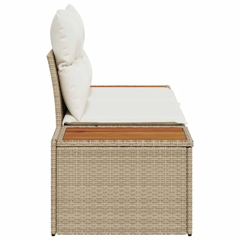 Sodo sofa Smėlio 184 x 62 x 85cm poliratanas