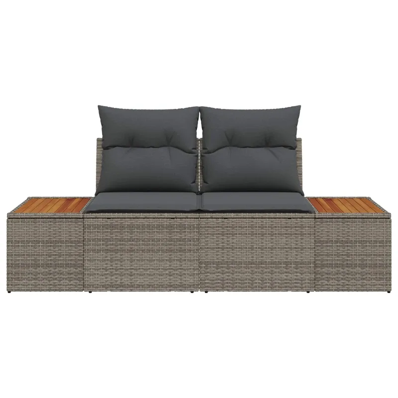 Sodo sofa Pilka 184 x 62 x 85cm poliratanas