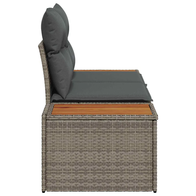 Sodo sofa Pilka 184 x 62 x 85cm poliratanas