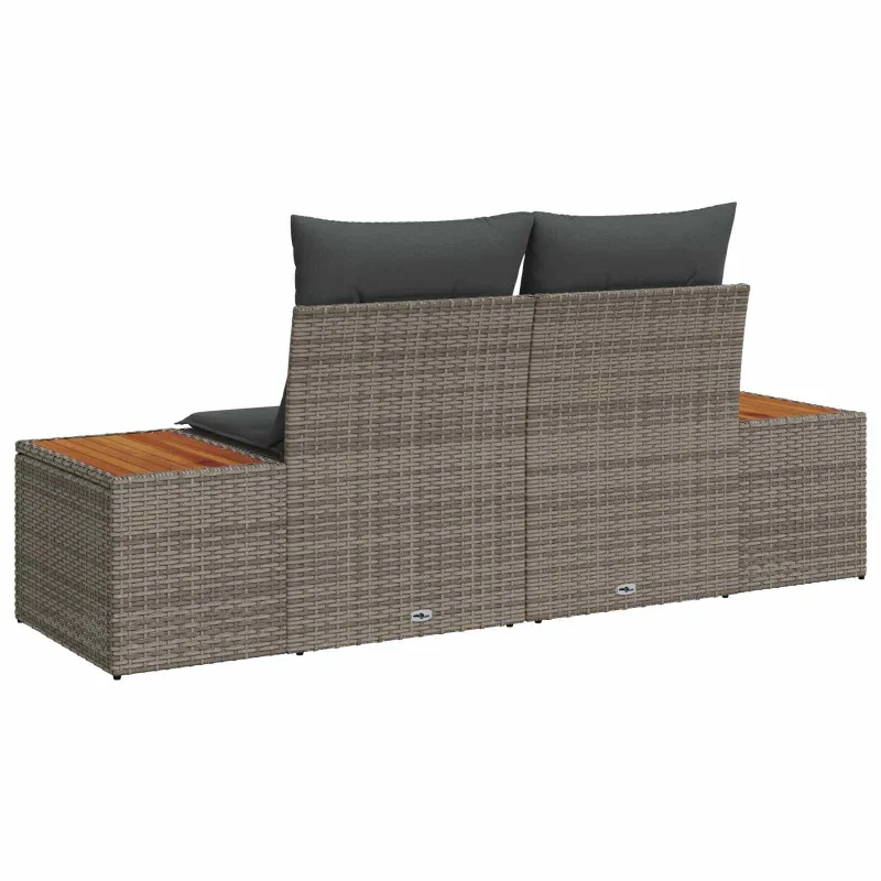 Sodo sofa Pilka 184 x 62 x 85cm poliratanas