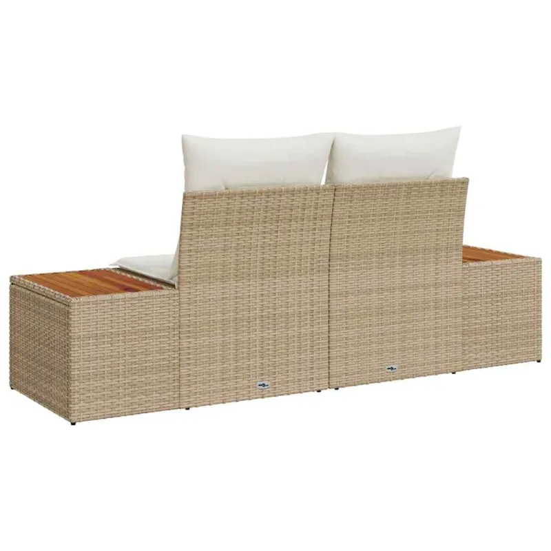 Sodo sofa Smėlio 184 x 62 x 85cm poliratanas