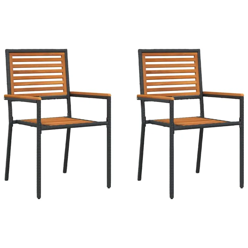 Sodo krėslai, kurie vienas ant kito sukraunami 2 pcs