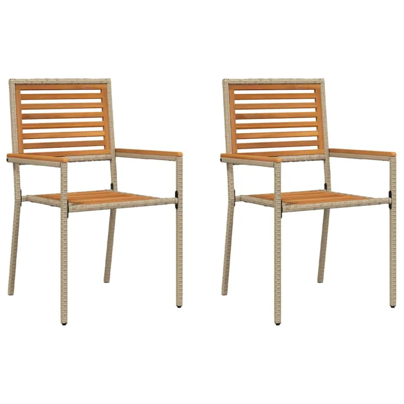 Sodo krėslai, kurie vienas ant kito sukraunami 2 pcs