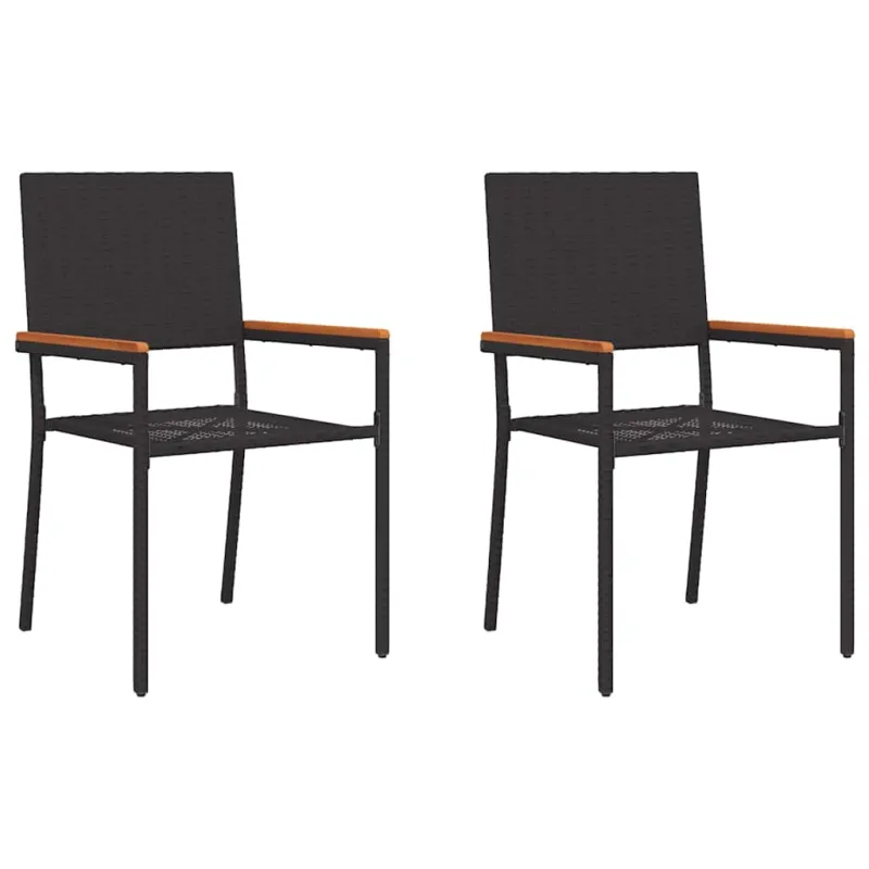 Sodo krėslai, kurie vienas ant kito sukraunami 2 pcs