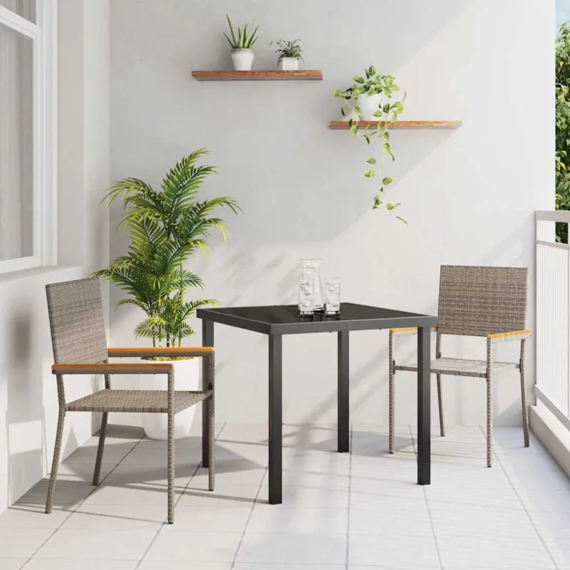 Sodo krėslai, kurie vienas ant kito sukraunami 2 pcs