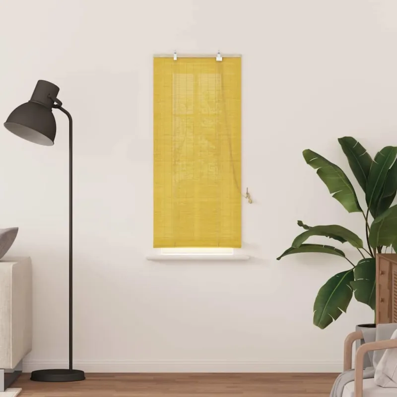 Roletas Geltona 60 x 160 cm Bambukas