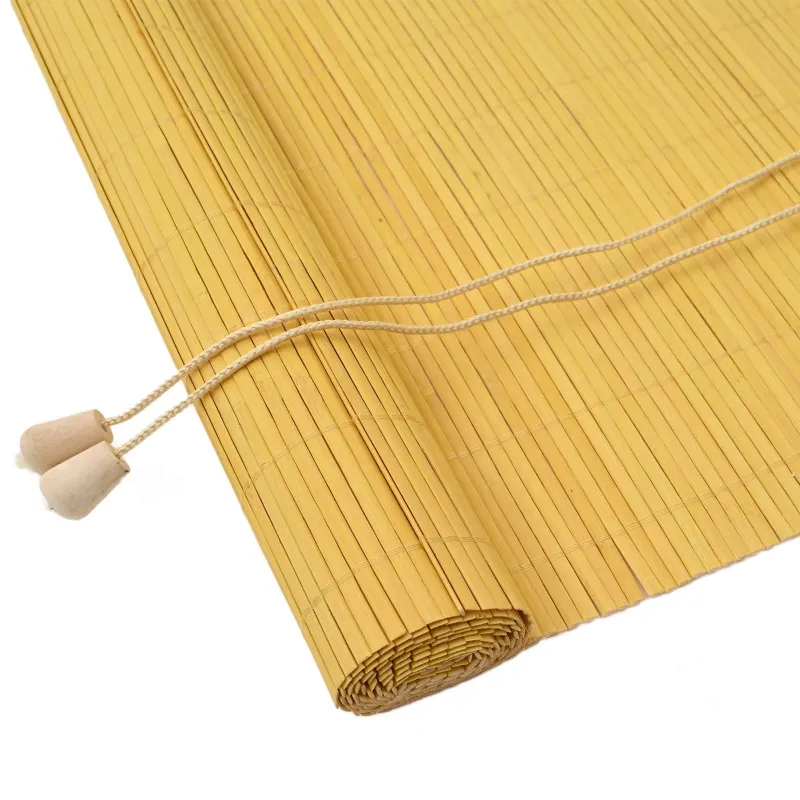 Roletas Geltona 80 x 160 cm Bambukas