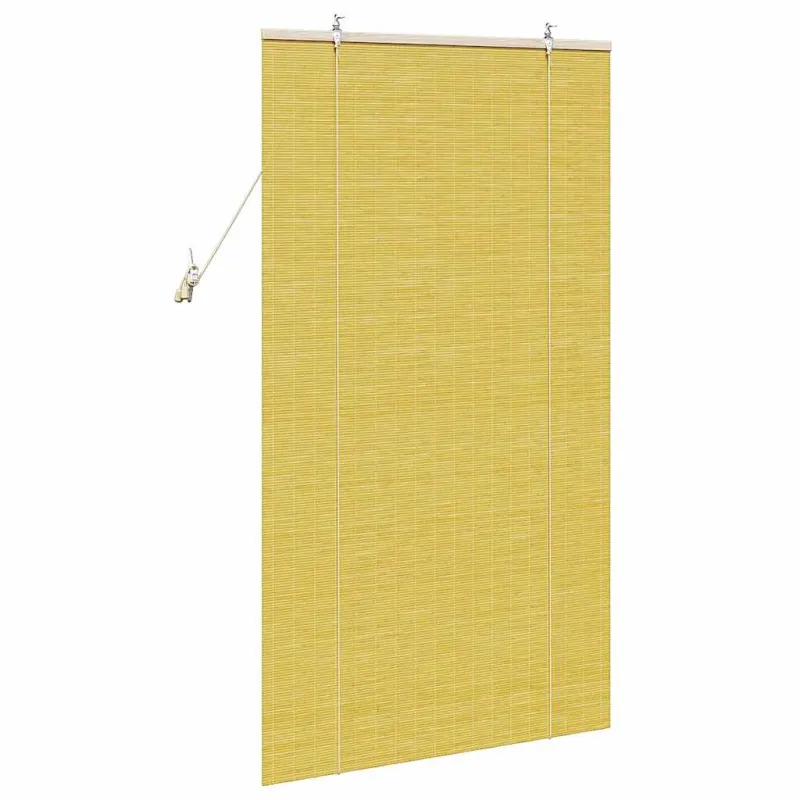 Roletas Geltona 80 x 160 cm Bambukas