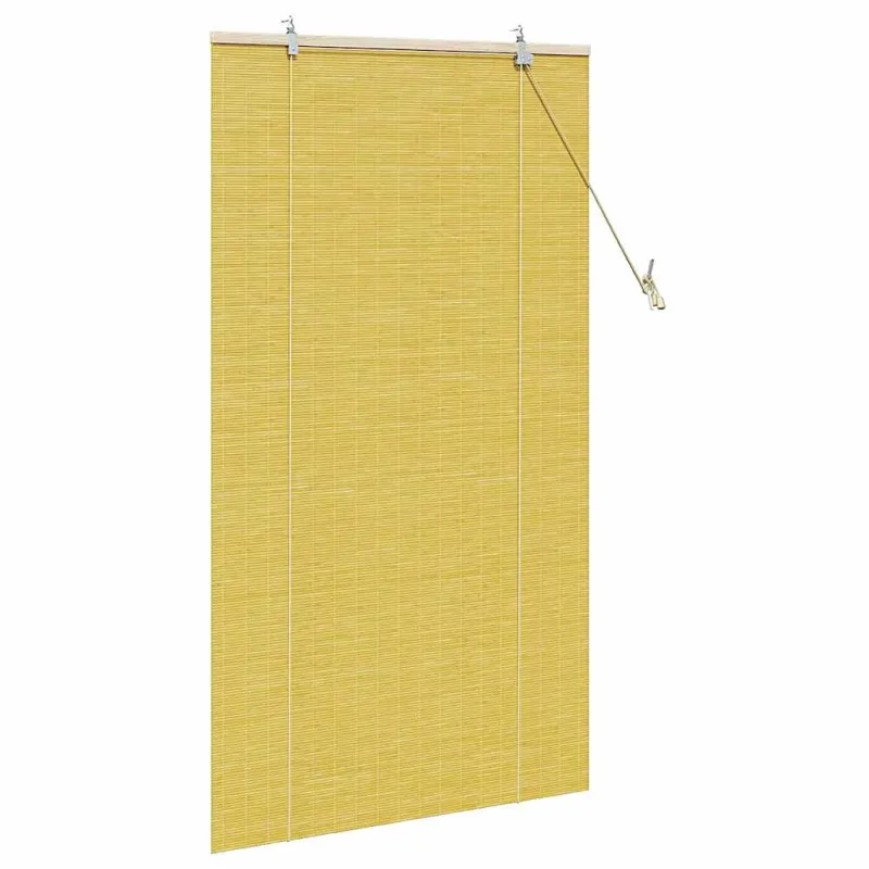 Roletas Geltona 90 x 160 cm Bambukas