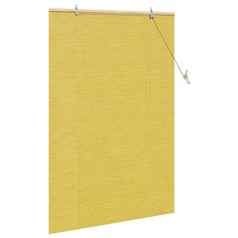 Roletas Geltona 100 x 160 cm Bambukas