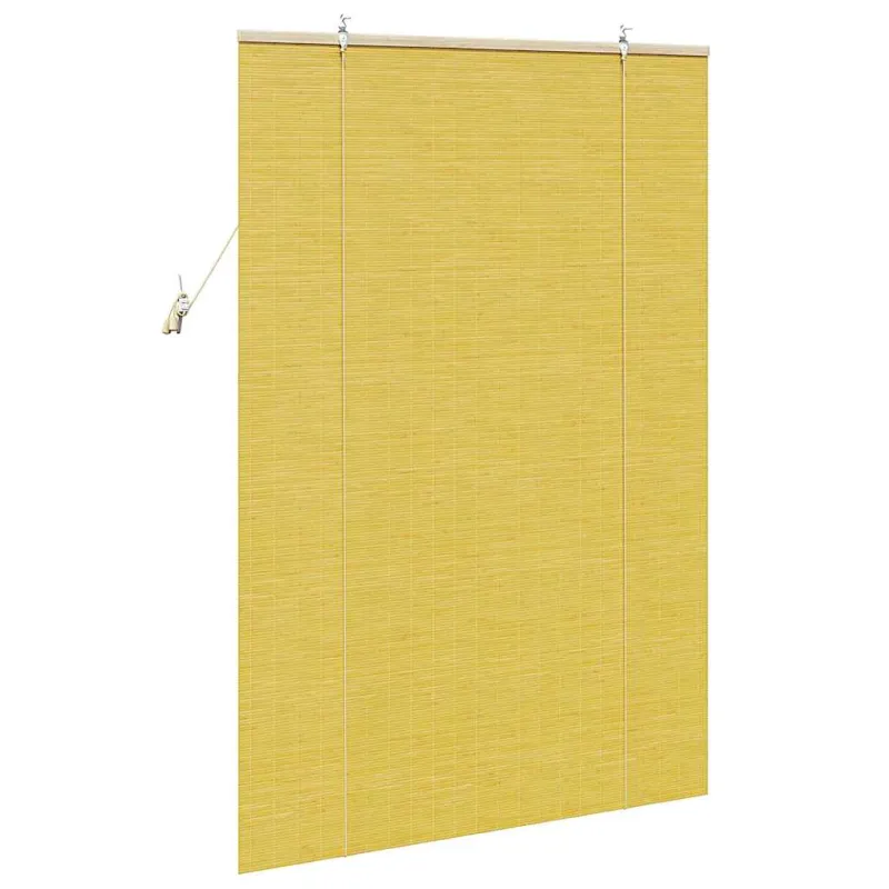 Roletas Geltona 100 x 160 cm Bambukas