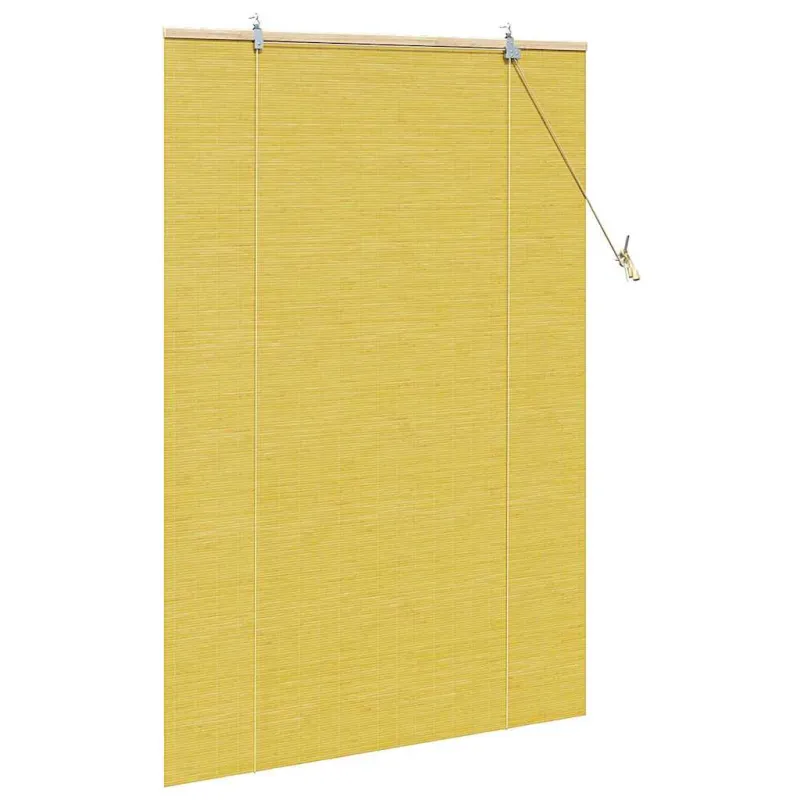 Roletas Geltona 110 x 160 cm Bambukas