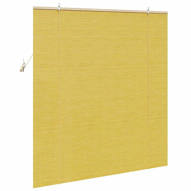 Roletas Geltona 140 x 160 cm Bambukas