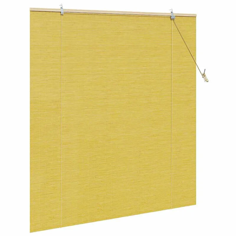 Roletas Geltona 150 x 160 cm Bambukas