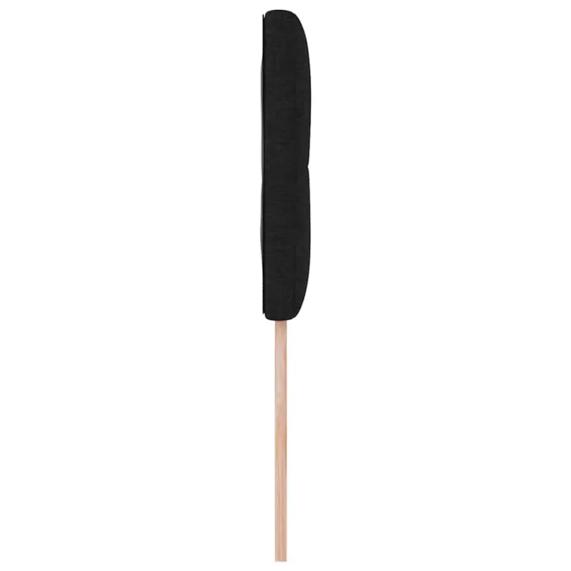 Aukščio reguliuojamas atlošas Juodas 80 cm audinys
