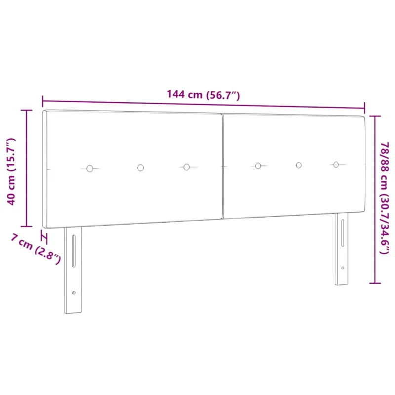 Aukščio reguliuojamas atlošas Kreminė 144 cm audinys