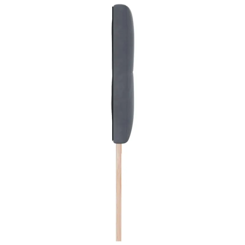 Galvūgalis Tamsiai pilka 200 cm Aksomas