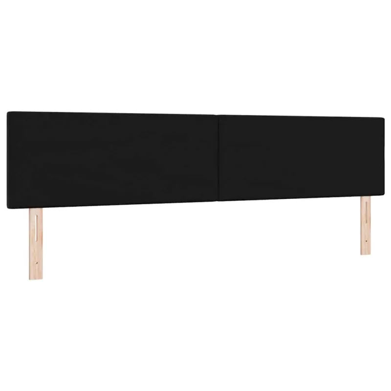 Galvūgalis Juodas 200 cm Aksomas