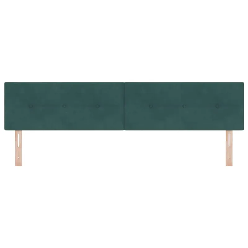Galvūgalis Tamsiai žalia 200 cm Aksomas