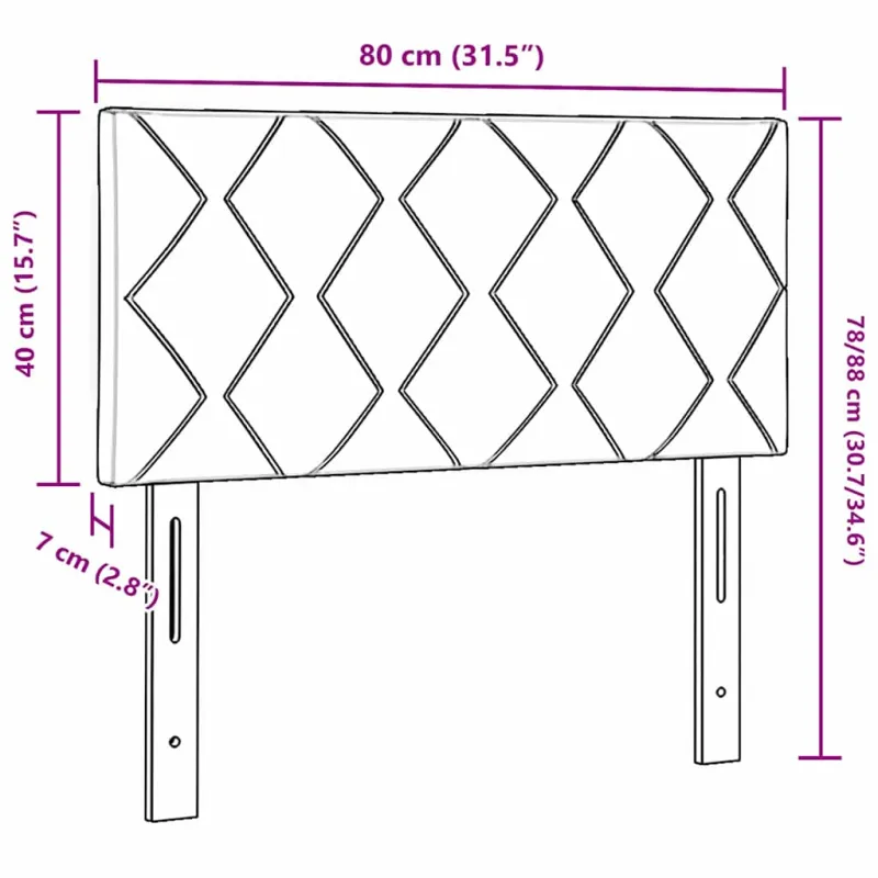 Galvūgalis Tamsiai pilka 80 cm audinys
