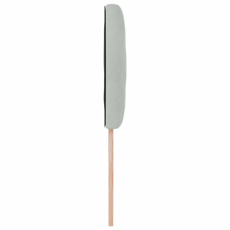 Galvūgalis Šviesiai pilka 100 cm Aksomas