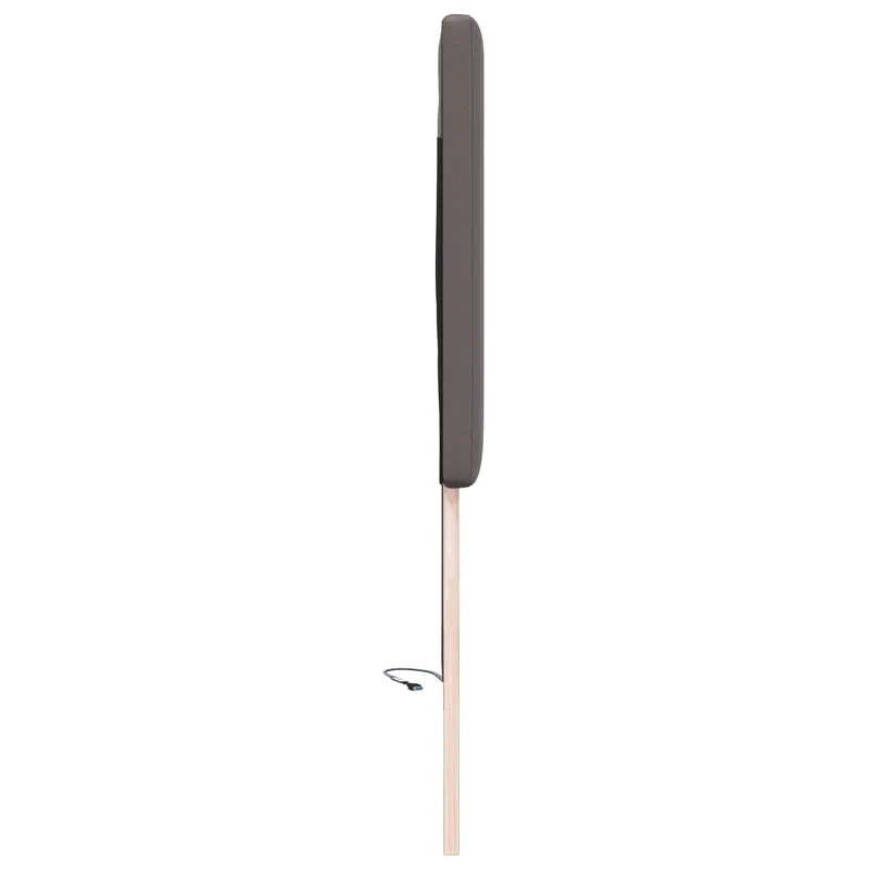 LED galvūgalis Pilka 90 cm Dirbtinė oda