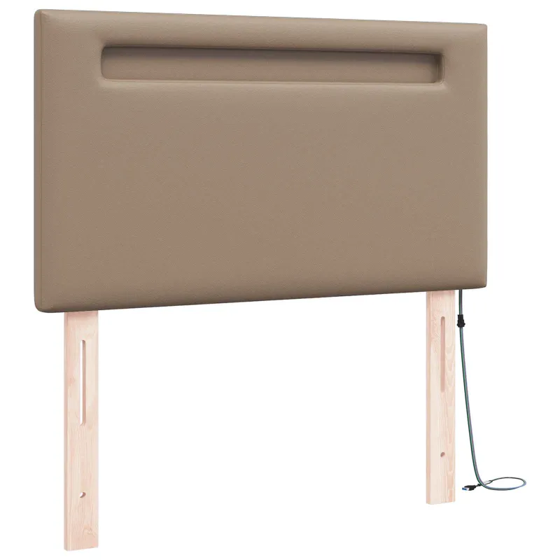 LED galvūgalis Kapučino 90 cm Dirbtinė oda