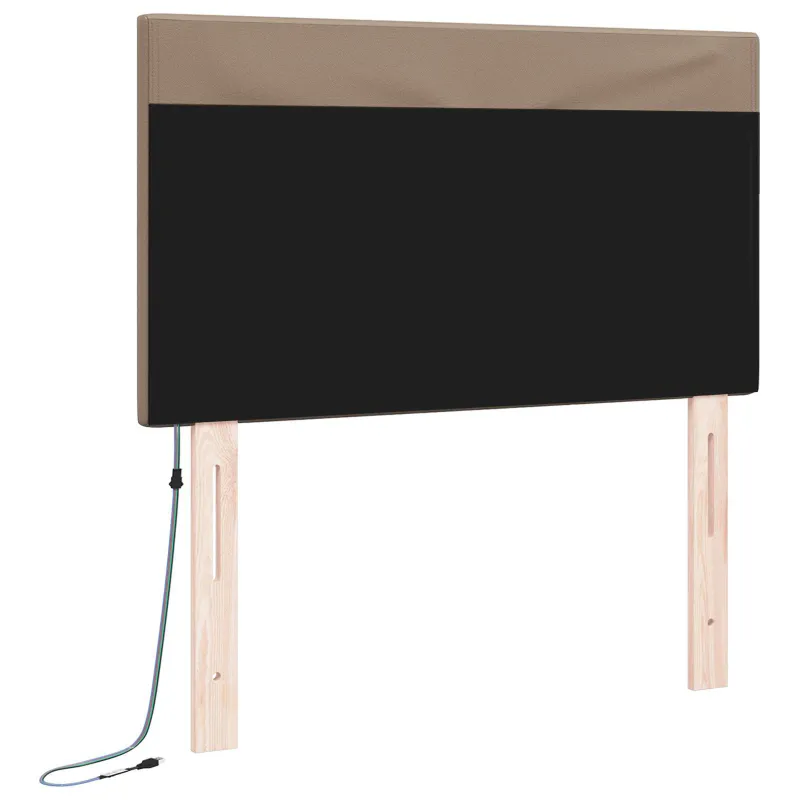 LED galvūgalis Kapučino 90 cm Dirbtinė oda