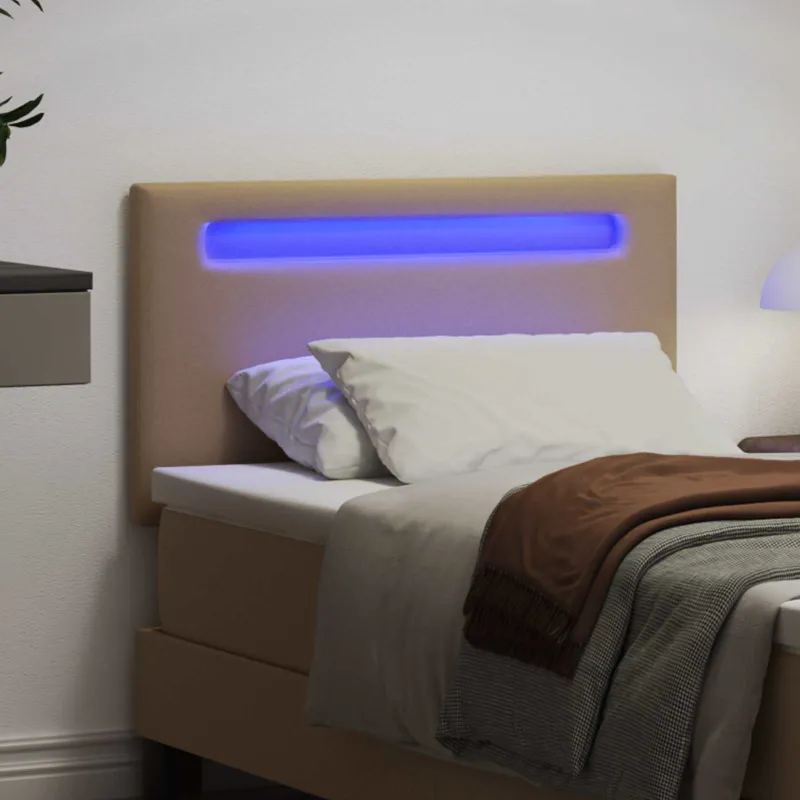 LED galvūgalis Kapučino 100 cm Dirbtinė oda