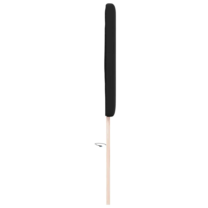 LED galvūgalis Juoda 144 cm Dirbtinė oda