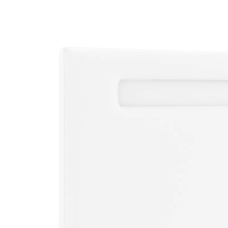 LED galvūgalis Balta 160 cm Dirbtinė oda