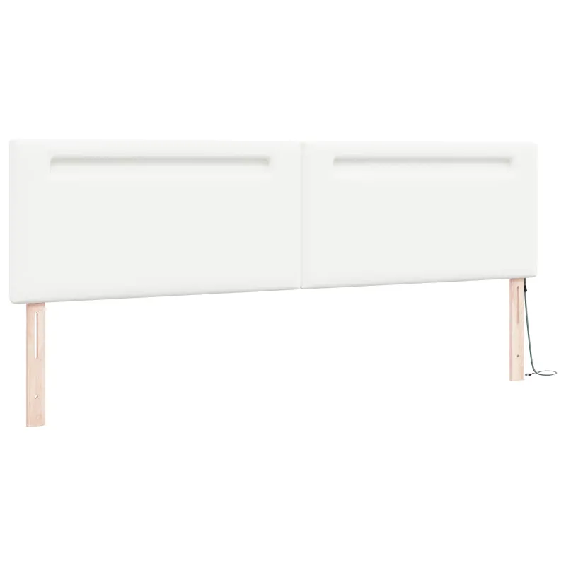 LED galvūgalis Balta 200 cm Dirbtinė oda