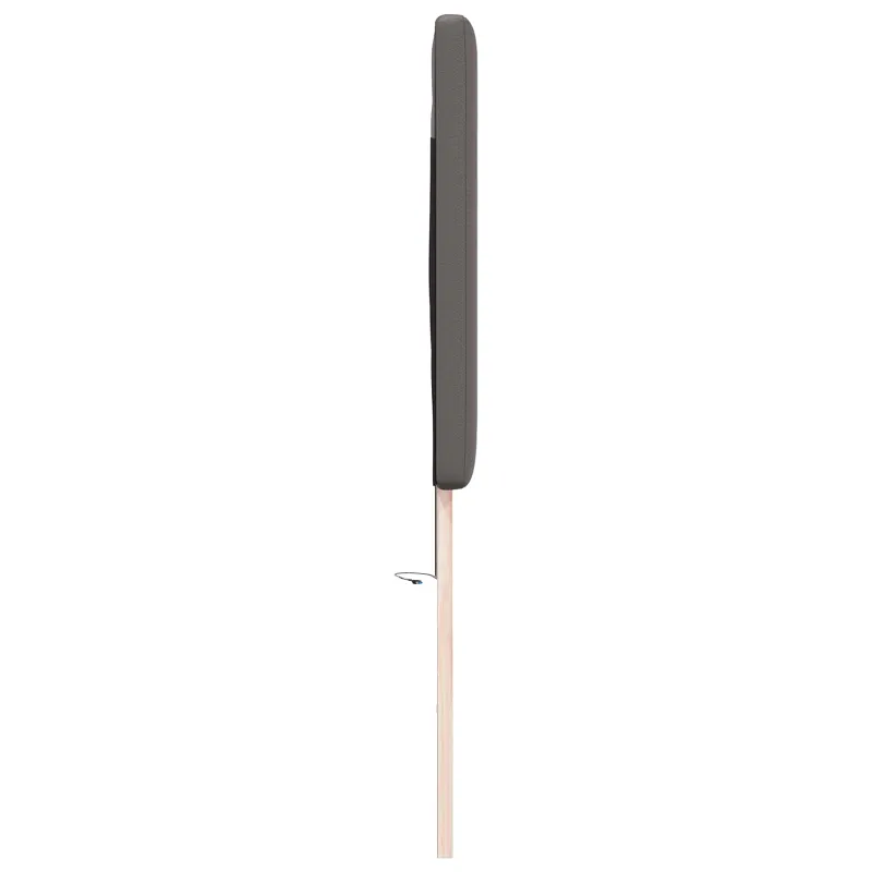 LED galvūgalis Pilka 200 cm Dirbtinė oda