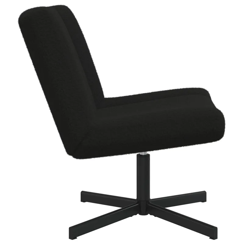 Sukamasis krėslas Juoda 63 x 75 x 76 cm Avikailis