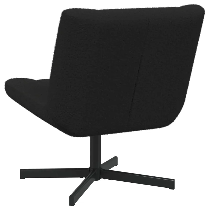 Sukamasis krėslas Juoda 63 x 75 x 76 cm Avikailis